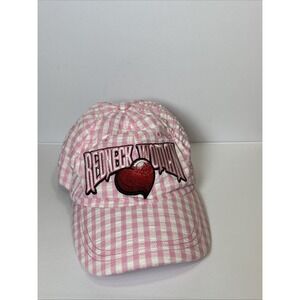 VTG Women's Redneck Woman  Baseball Hat / Cap - Pink & white check